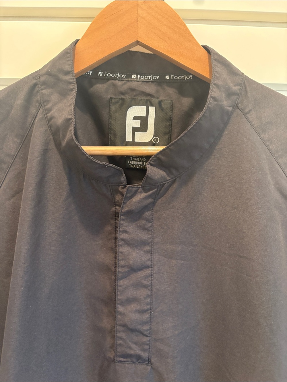 FootJoy Men's Black Short Sleeve Lightweight Rain Gear Jacket